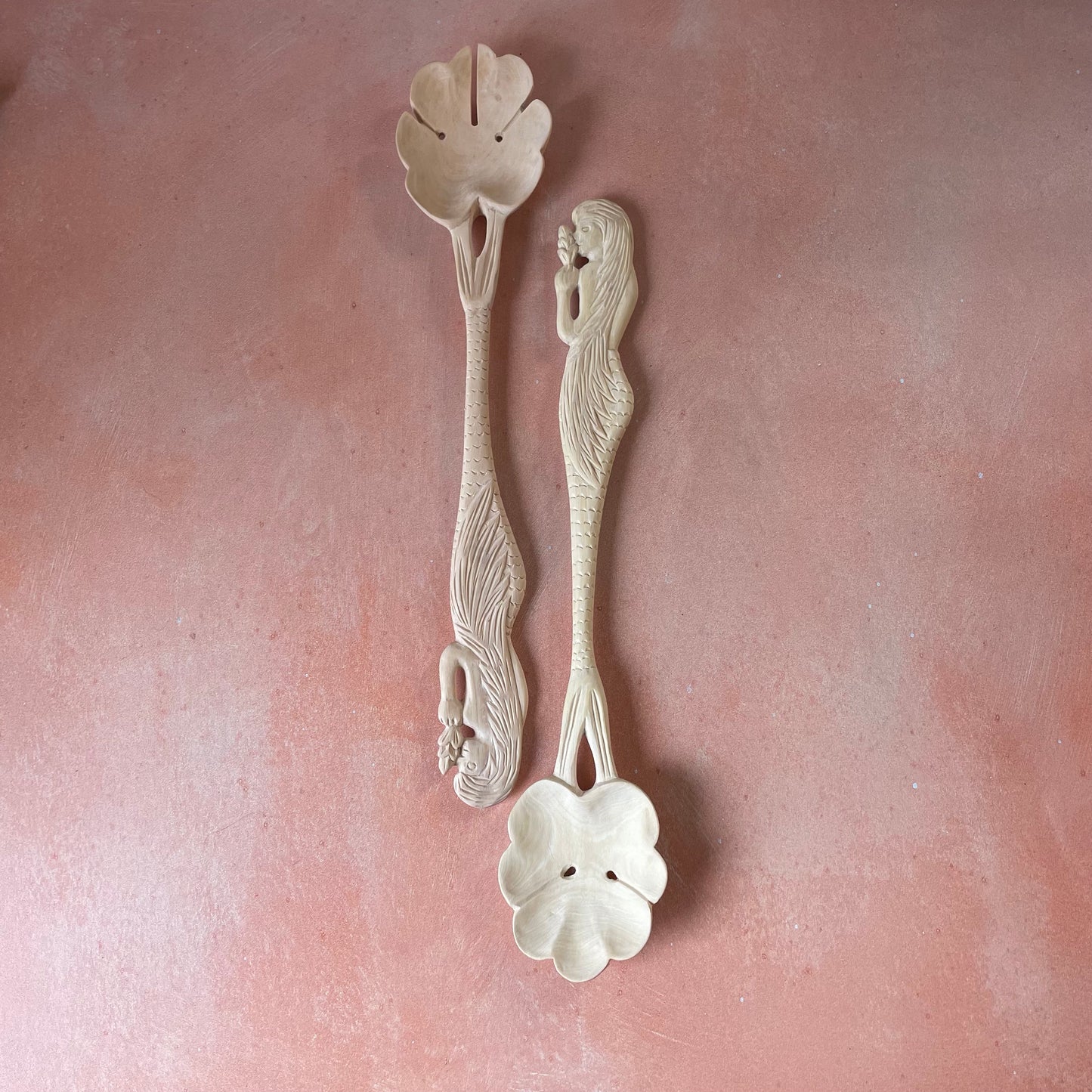 Wooden Utensil Set - mermaid #1