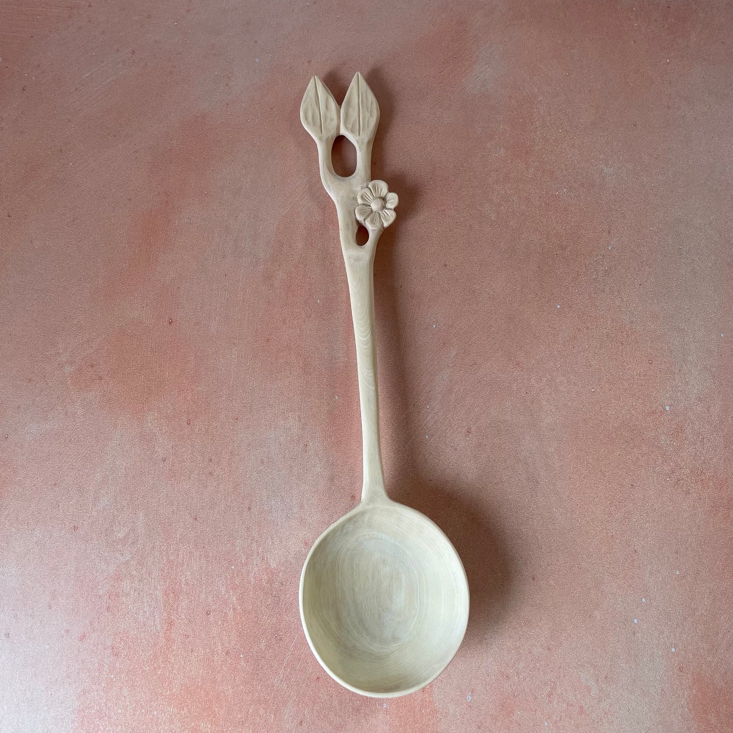 Wooden Ladle - Aleli Flower #2