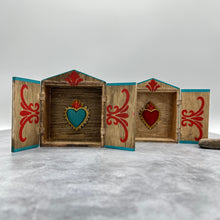 Load image into Gallery viewer, Small Retablo with Heart on fire
