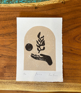 Terra ~ Linocut Print