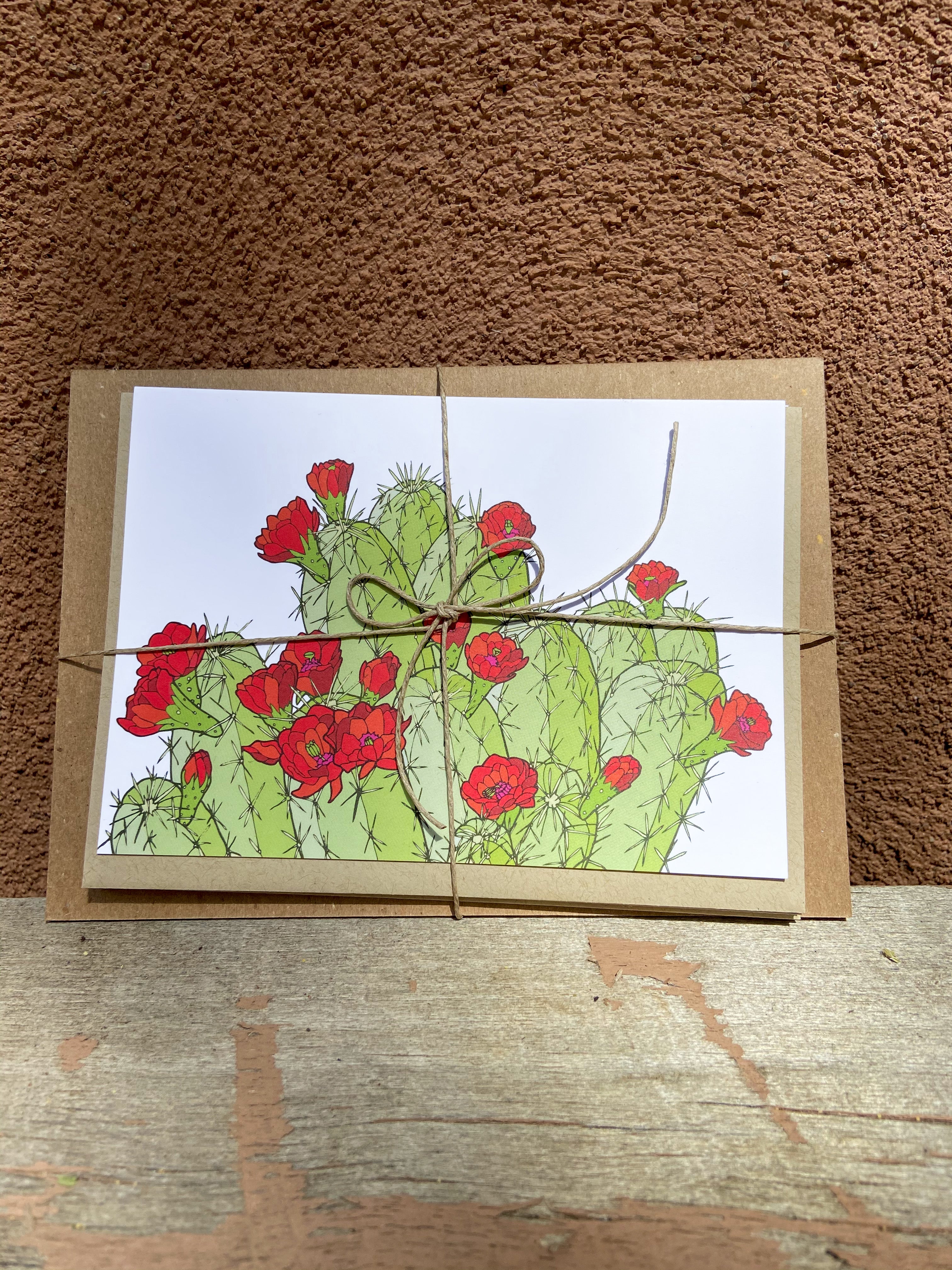 Hedgehog Cactus Greeting Cards - Set of 5