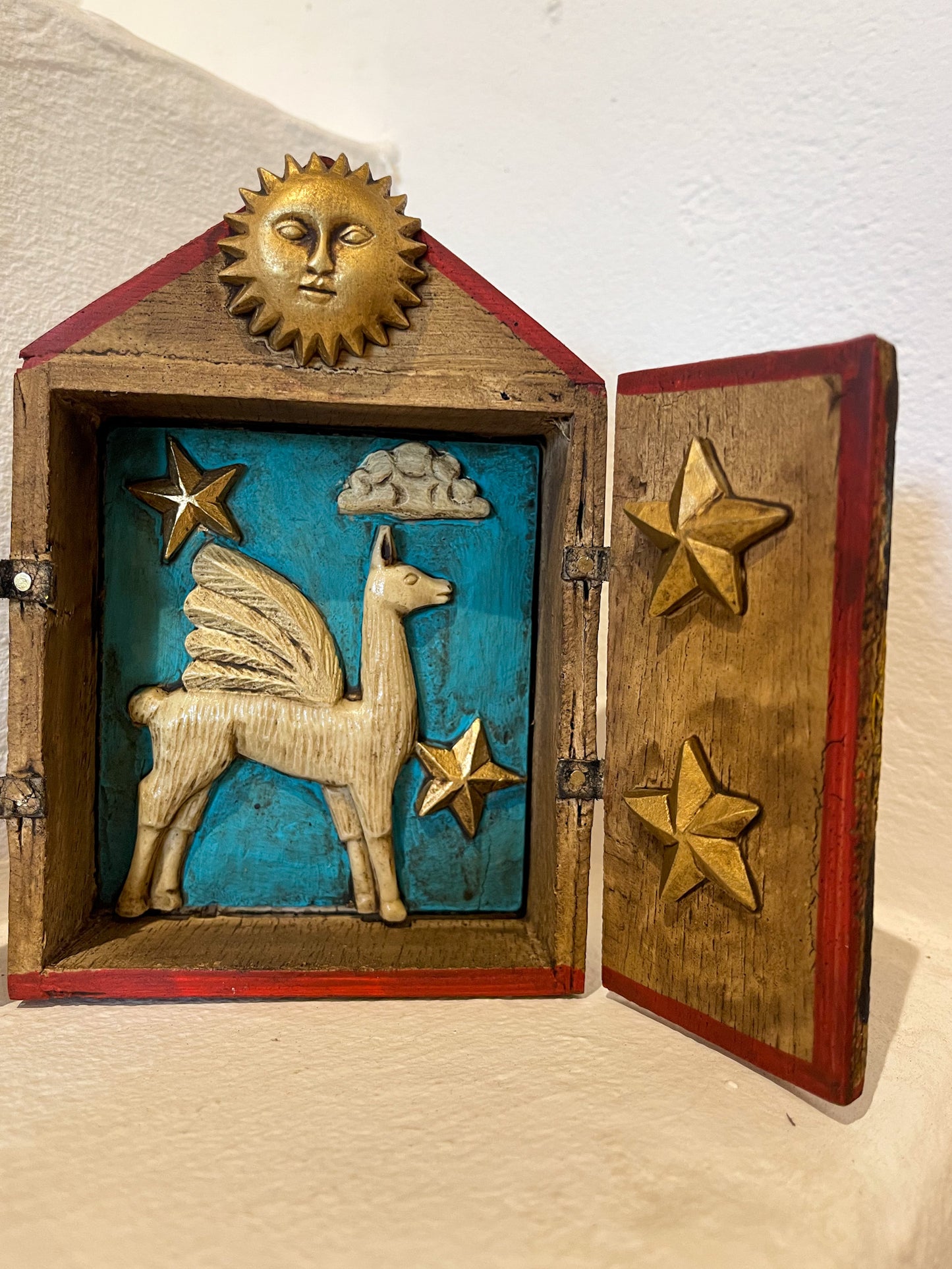 Retablo "Llama Cosmica"