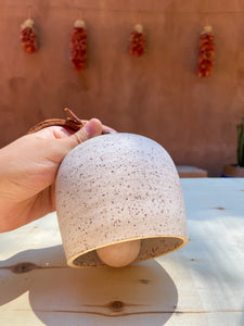 Matte White Bell - Stoneware