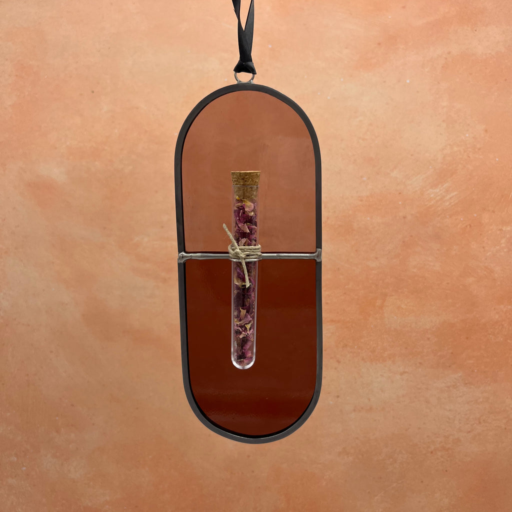 Herbs and Light - stained glass