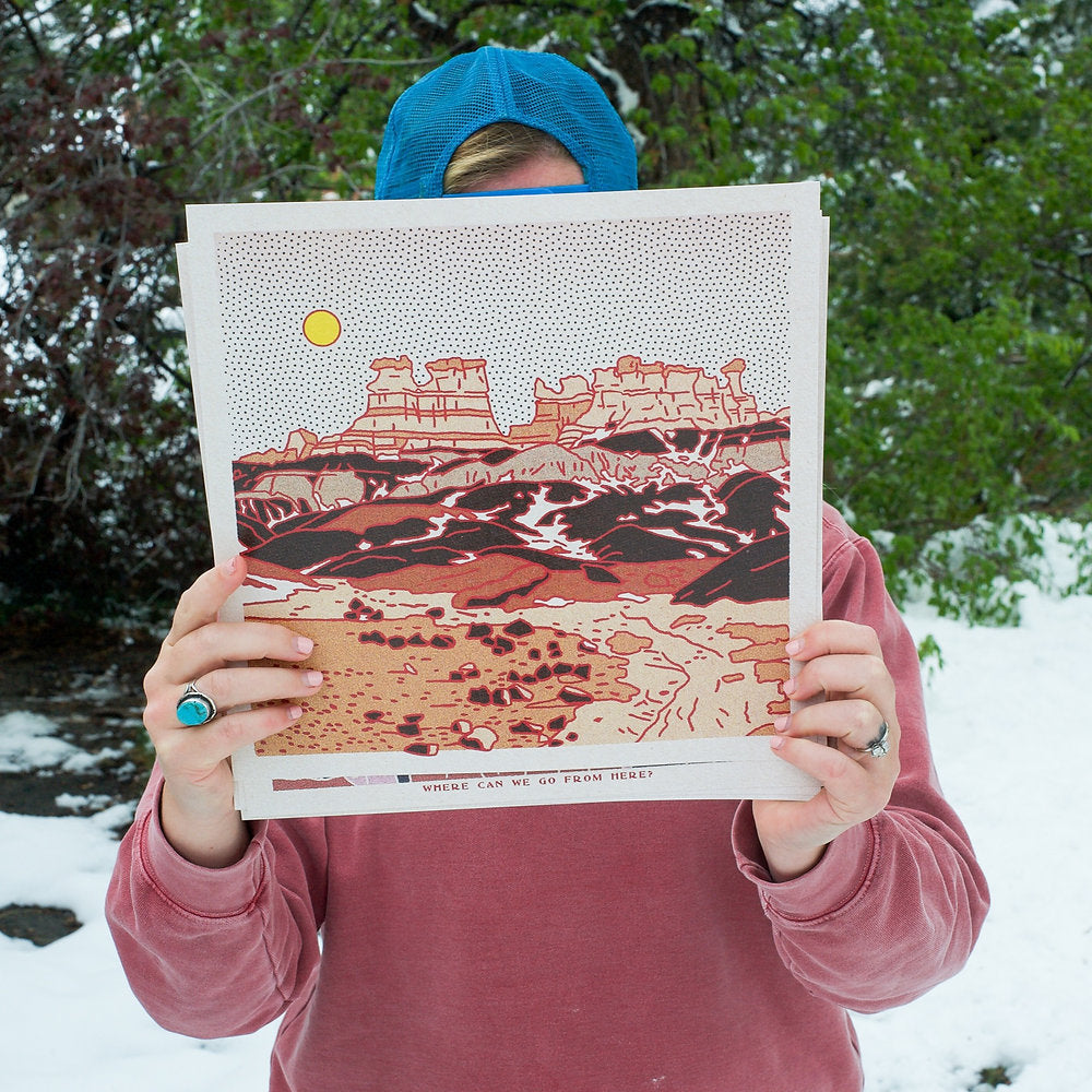 Desert Mountain #12 12 x 12 print