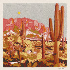 Desert Mountain #35 12 x 12 print - Superstition Mountains