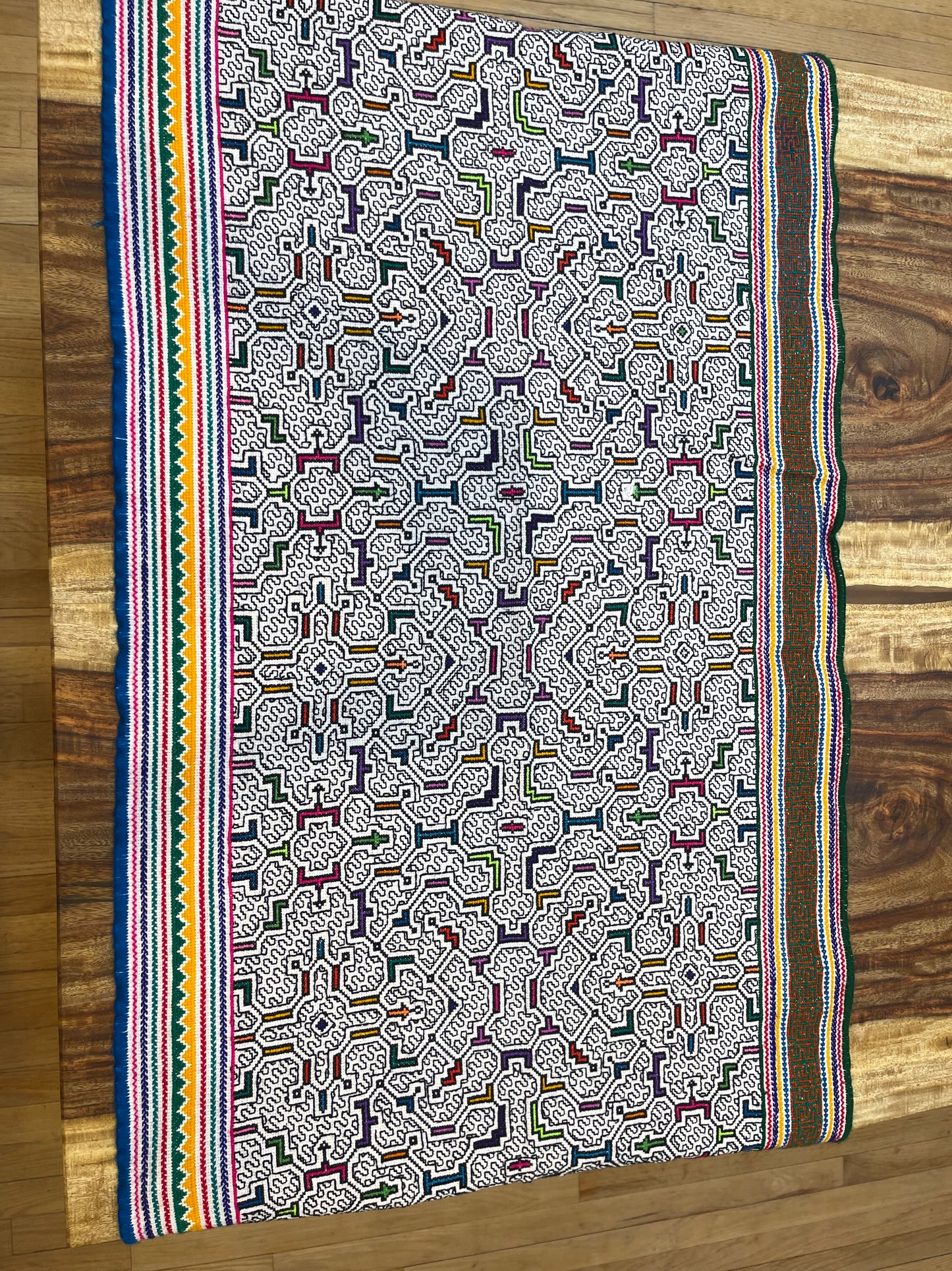 Large Shipibo Textile from the Amazon of Peru