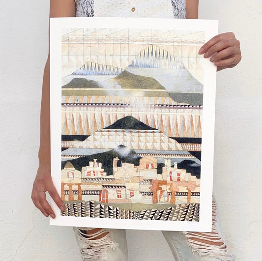 Mist Over Taos Mountains - Print