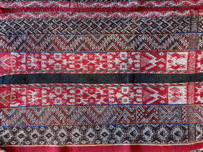 Condor and Sun Aguayo Blanket ~ Andean textiles