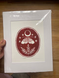 Celestine Block Print - 11” by 14”