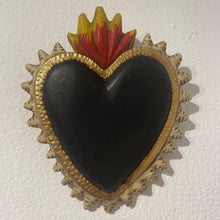 Load image into Gallery viewer, Heart on Fire - Corazon en Llamas - handmade art wall
