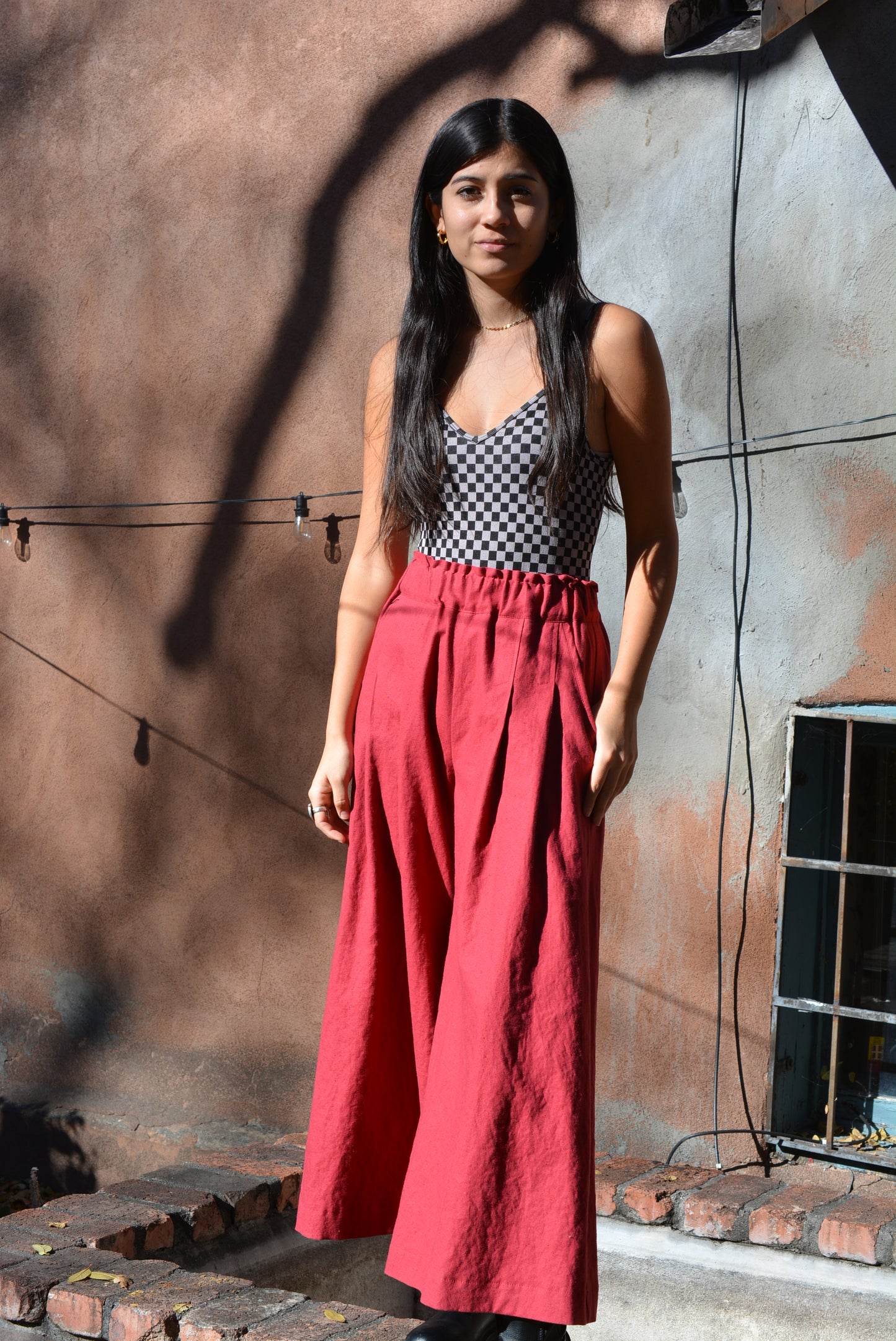 Palazzo ~ Hemp & Organic Cotton ~ Red Pants