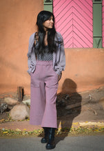 Load image into Gallery viewer, High Waisted Long Culotte Pants ~  Hemp &amp; Organic Cotton ~ Rose sage
