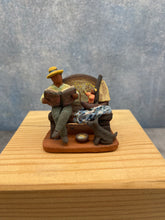 Load image into Gallery viewer, Bench with boat miniature sculpture
