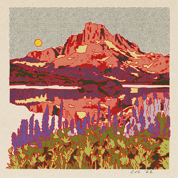 Desert Mountain #28 - Banner Peak - 12 x 12 print