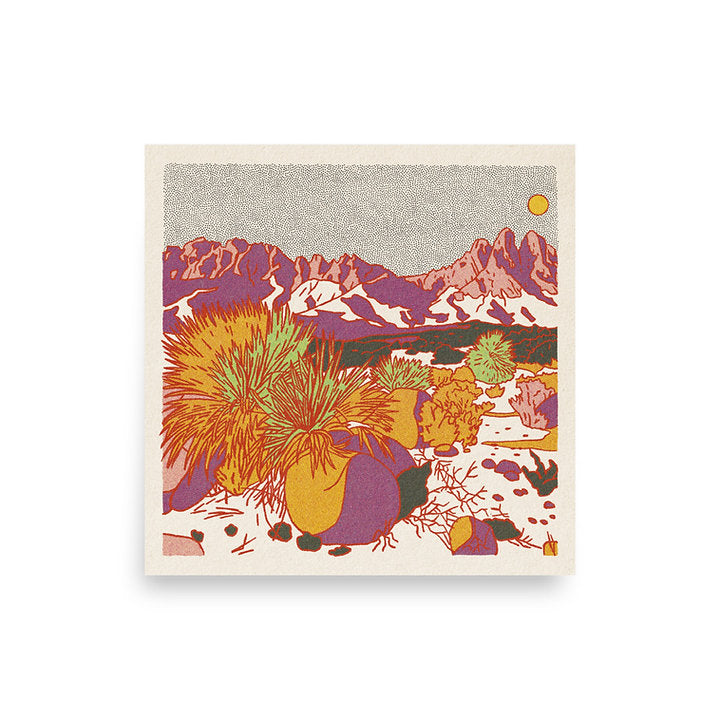 Desert Mountain #01 12 x 12 print - Organ Mountains