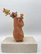 Load image into Gallery viewer, Terracota face planter with legs and arms
