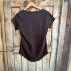 Sacred Leaf Shirt ~ Coca Kintu ~ Women’s rounded hem