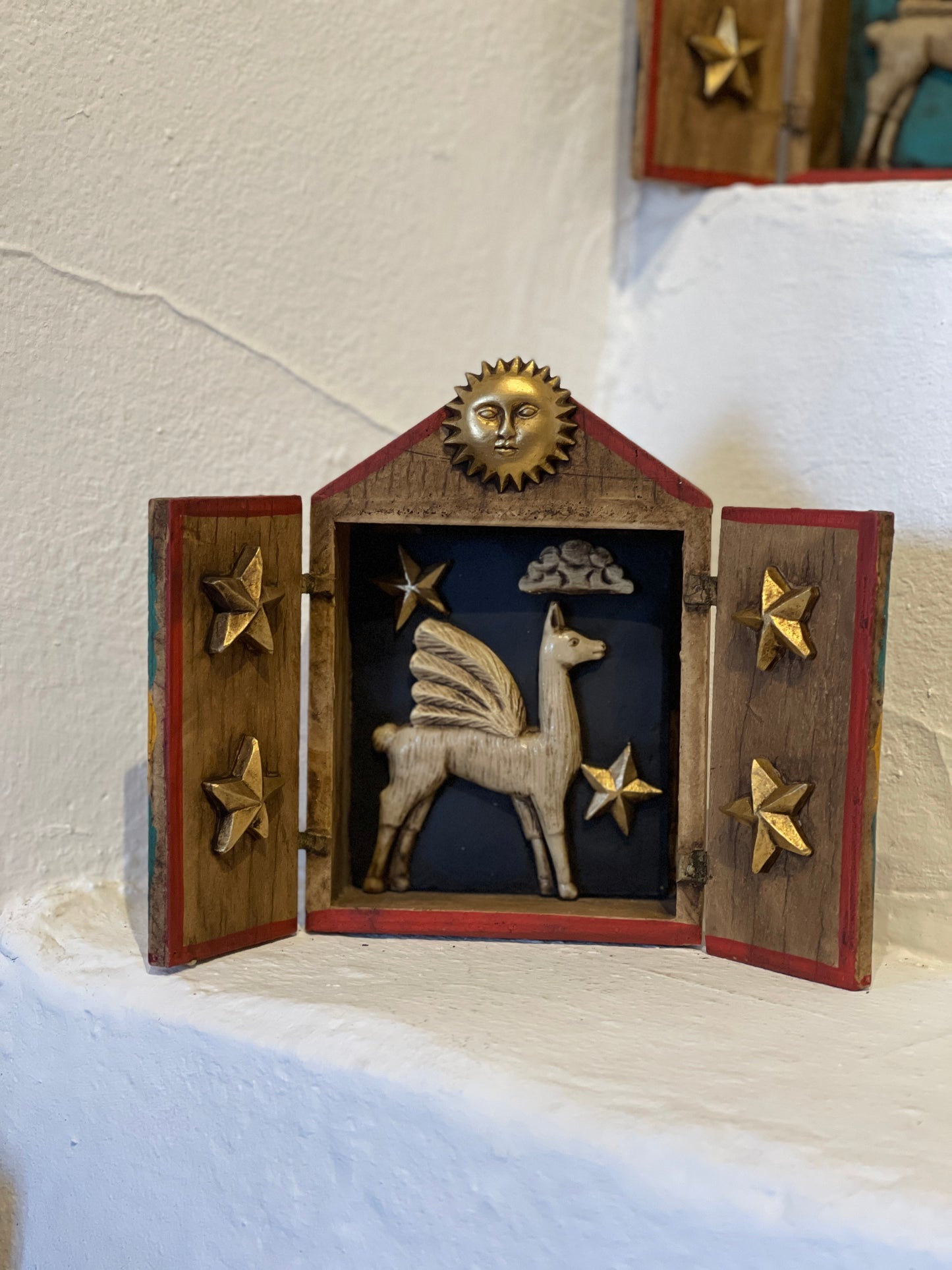 Retablo "Llama Cosmica"