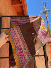 Load image into Gallery viewer, Antique Alpaca Blanket - Earth tones ~ Andean textiles
