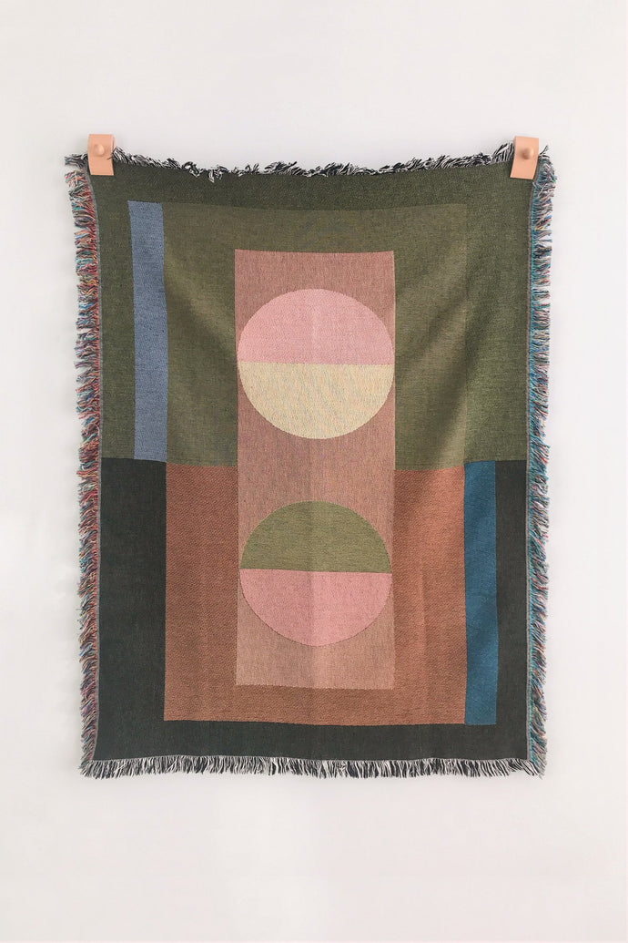 Past Present Assemblage, woven blanket