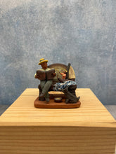 Load image into Gallery viewer, Bench with boat miniature sculpture
