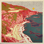 Desert Mountain #17 12 x 12 print ~ Big Sur