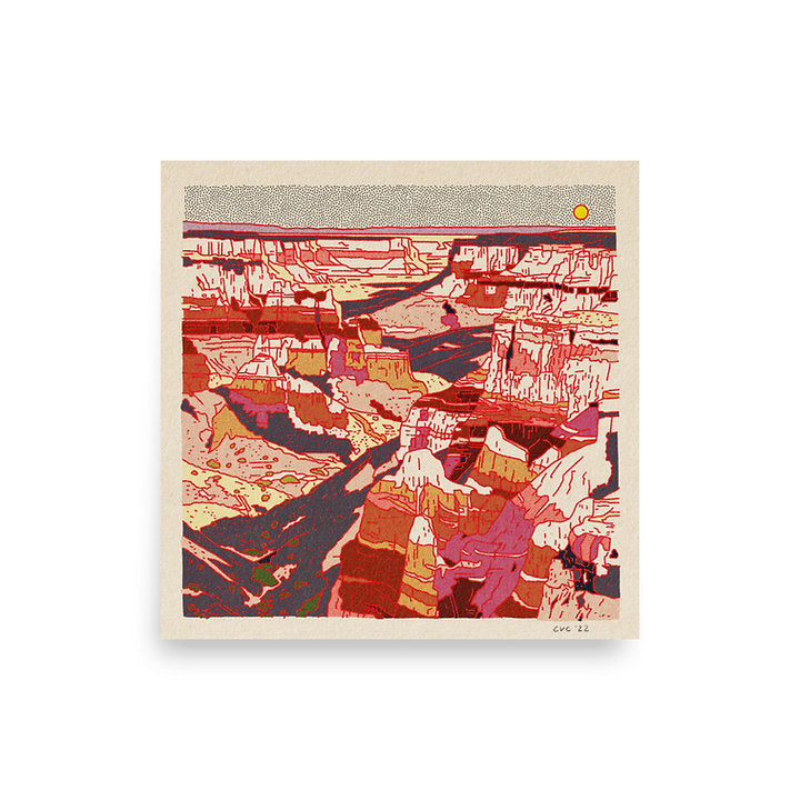 Desert Mountain #31 - Grand Canyon - 12 x 12 print