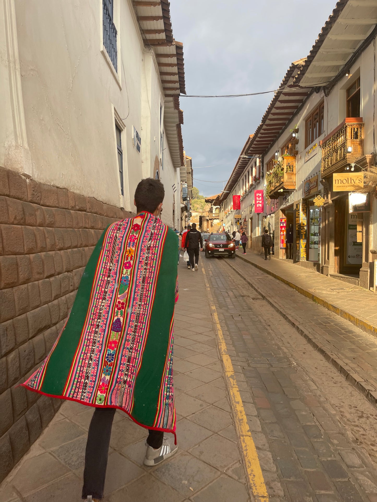 Antique Aguayo Blanket ~ Andean textiles