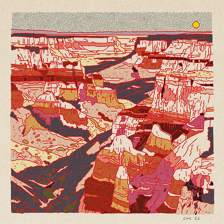 Desert Mountain #31 - Grand Canyon - 12 x 12 print