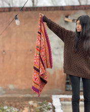 Load image into Gallery viewer, Animal symbols Aguayo Blanket ~ Andean textiles
