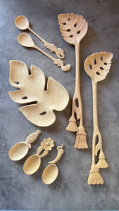 Leaf Trays ~ hand carves wooden trays