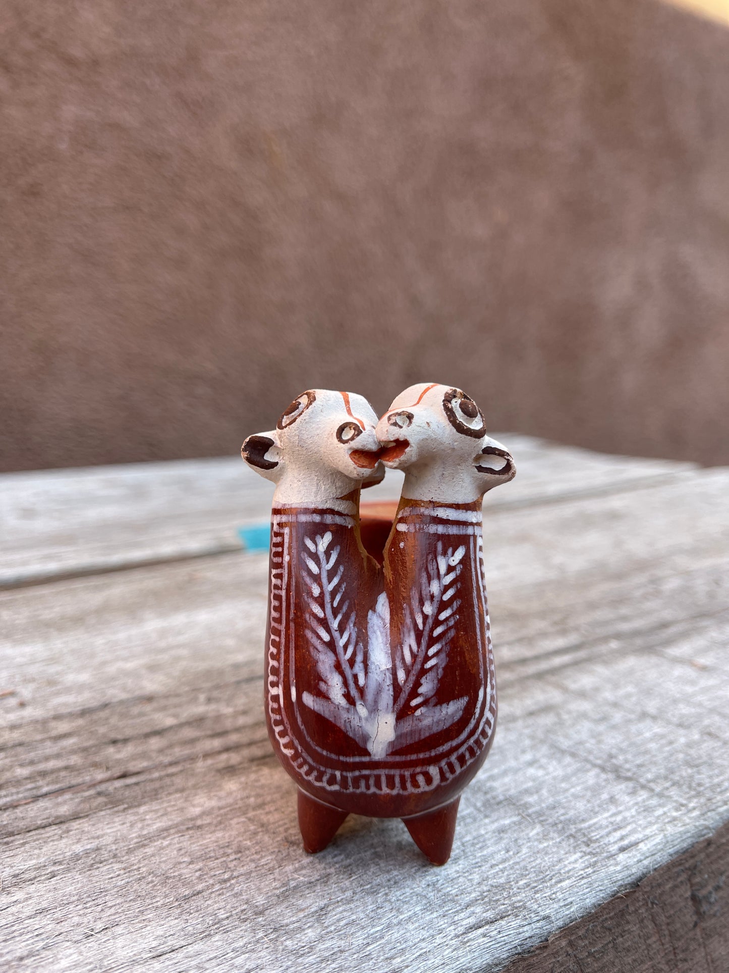 Llamas kissing candle holder - Small size