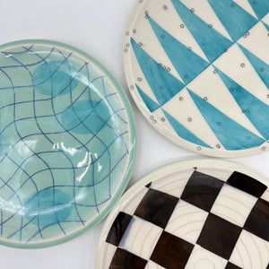 Porcelain plate - turquoise