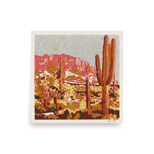 Desert Mountain #35 12 x 12 print