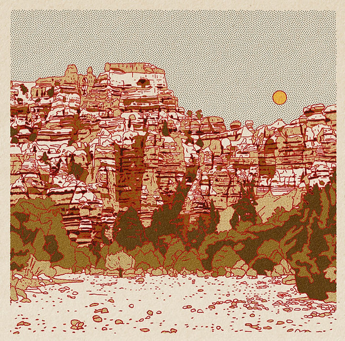 Desert Mountain #8 12 x 12 print
