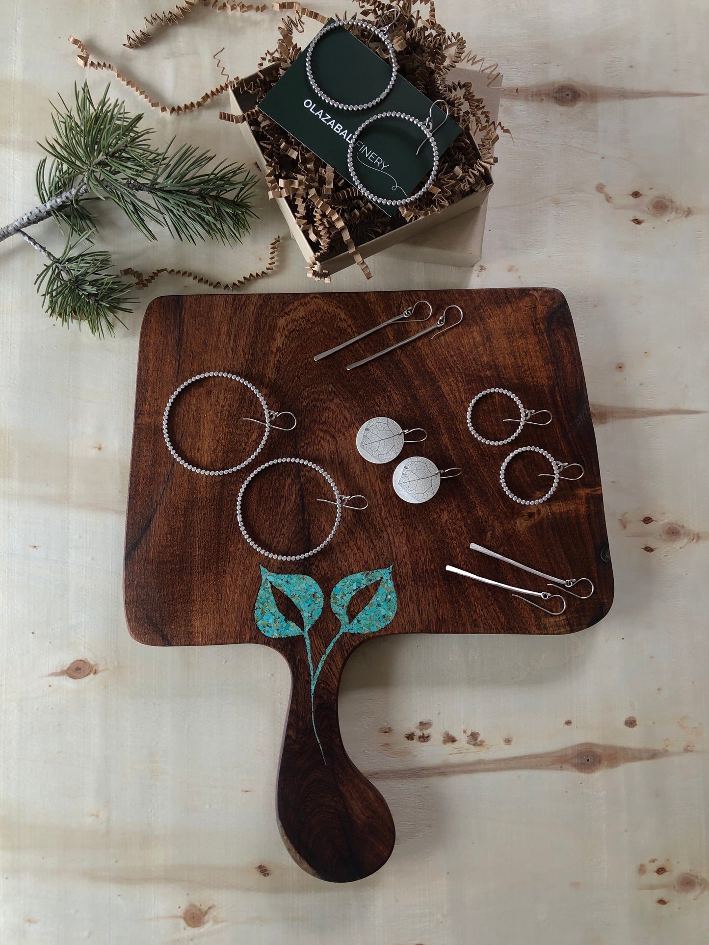 Silver Beaded Hoop Earrings - three sizes