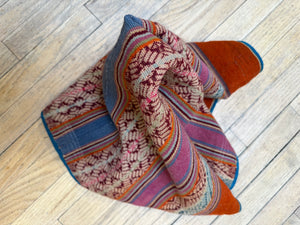 Antique Aguayo textile - natural dyed ~ Andean textiles