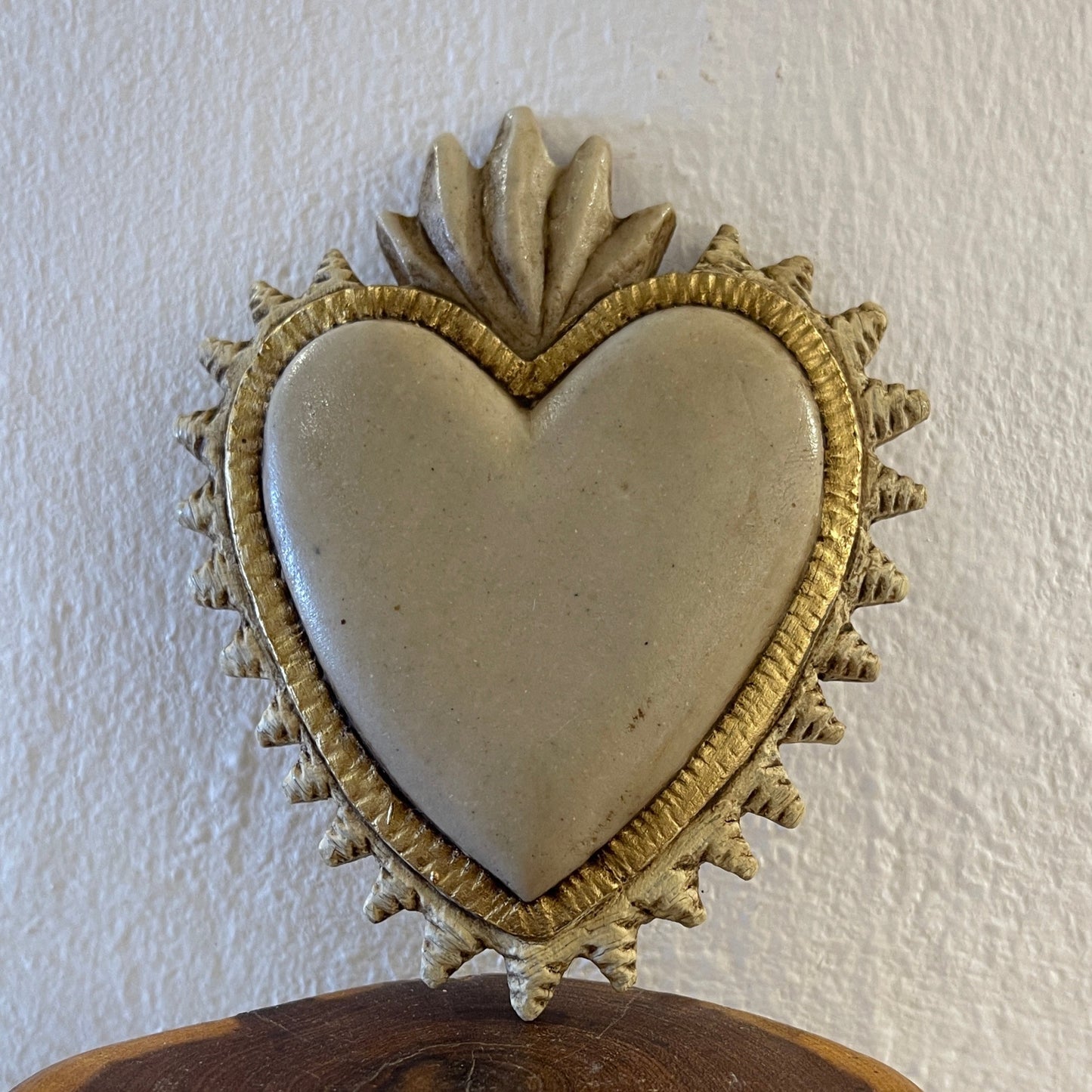 Heart on Fire - Corazon en Llamas - handmade art wall