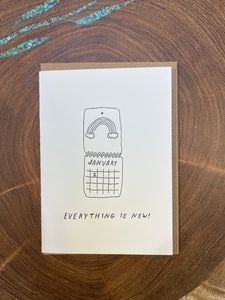 Everything is new greeting card