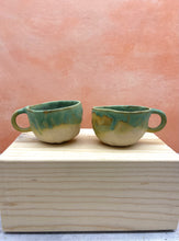 Load image into Gallery viewer, Pinched Mugs ~ Porcelain ~ Green
